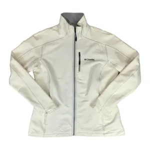 00s White Grey Columbia Zip-Up Walking Sports Jacket L