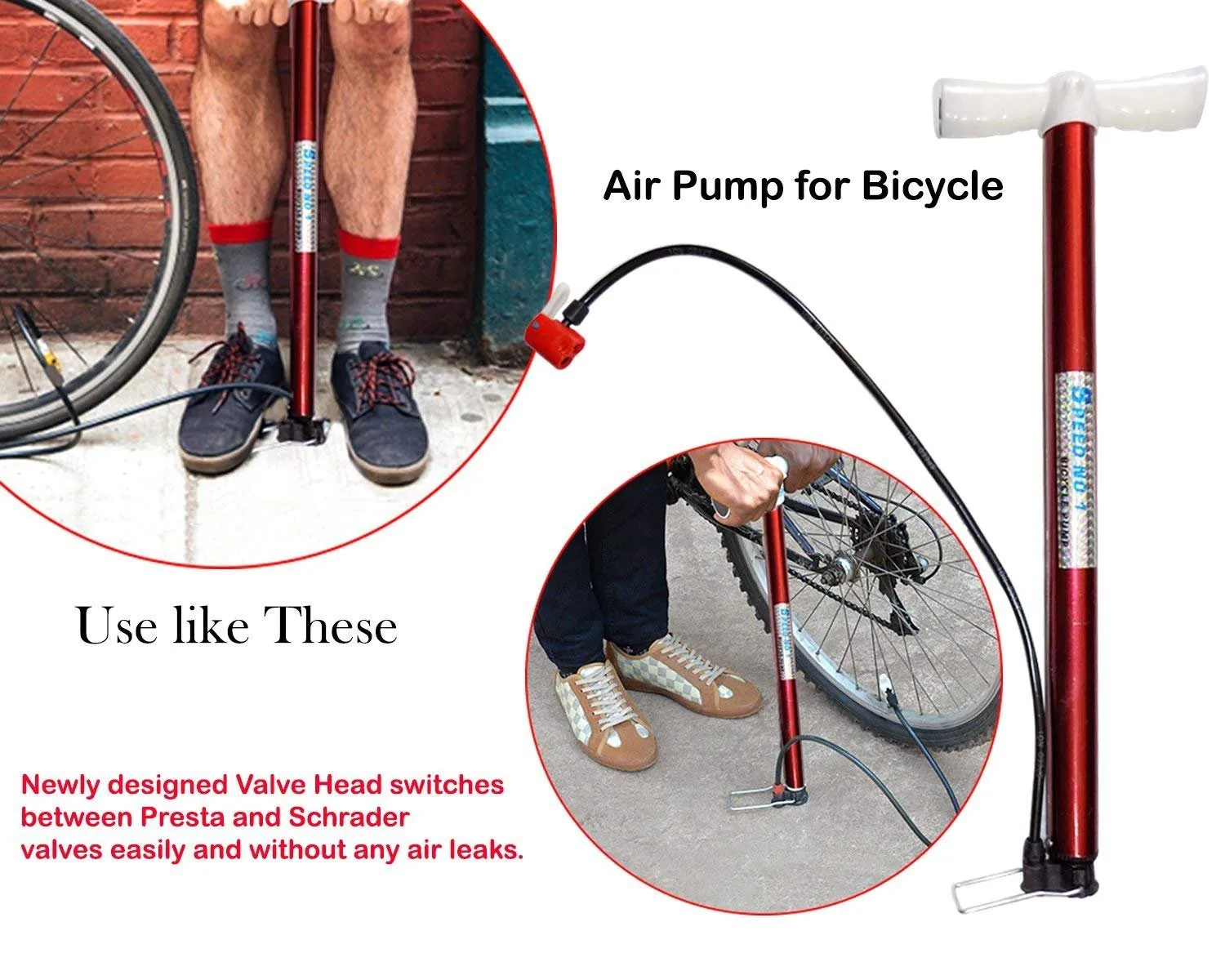 0532 Multipurpose Air Pump (Use for Car,Bicycles,Scooters,Balls,Bikes)