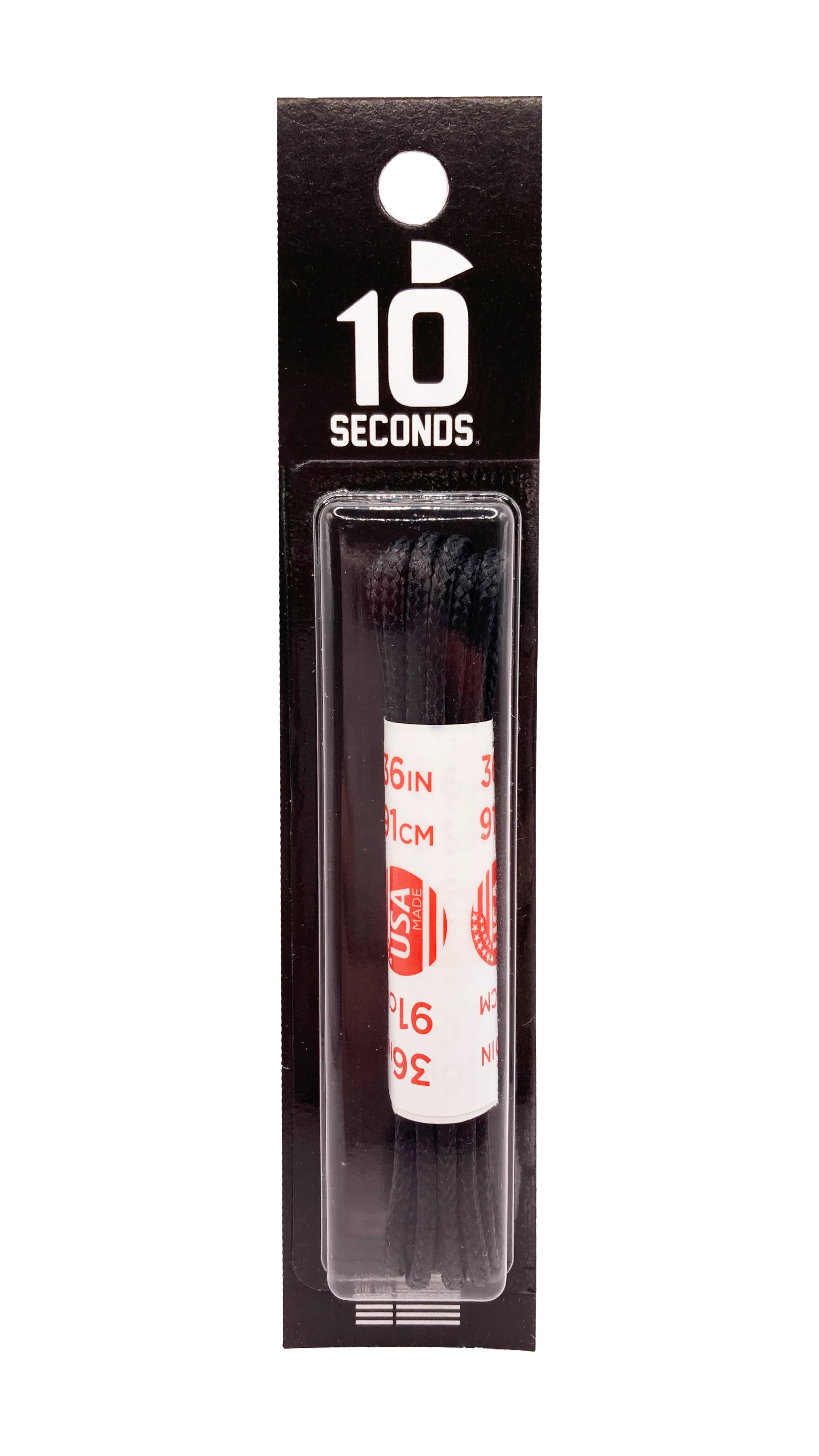 10 Seconds ® Waxed Golf Laces | Black