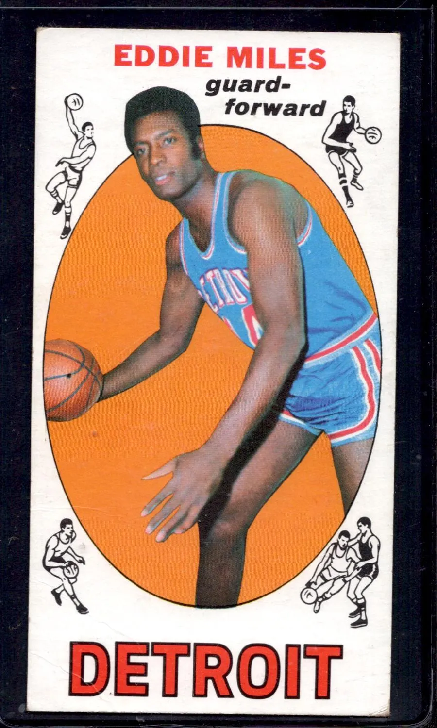 1969-70 Topps #21 Eddie Miles Detroit Pistons Basketball Cards