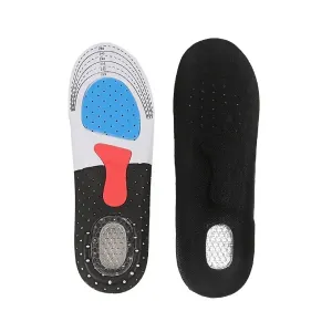 1pair Comfortable Silicone Insoles With Shock-absorbing Technology For Pain-free Feet