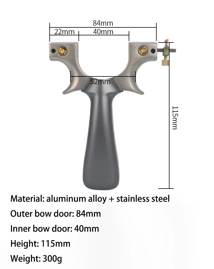 440C Fast Pressure Stainless Steel Slingshot