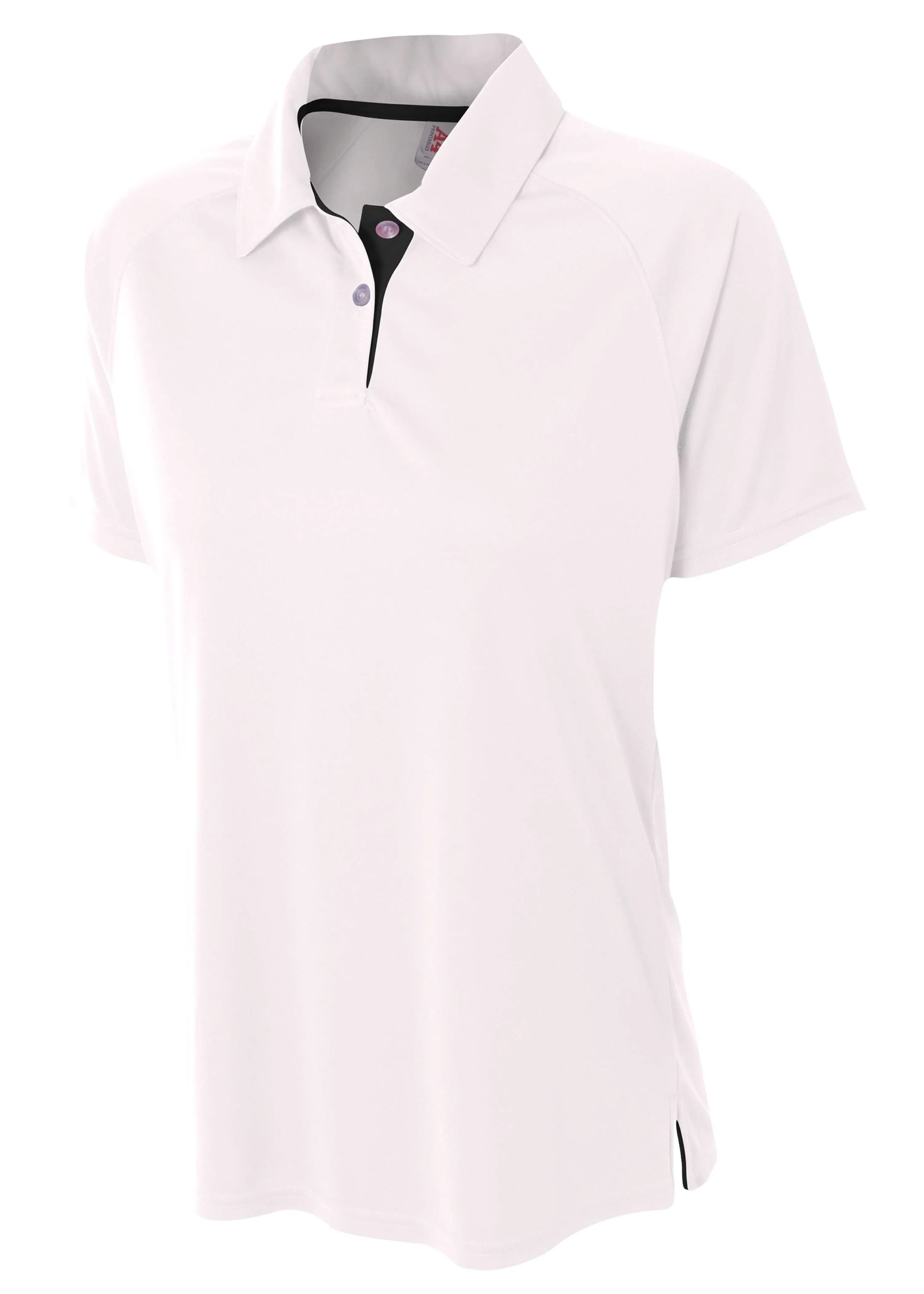 A4 Womens Contrast Polo