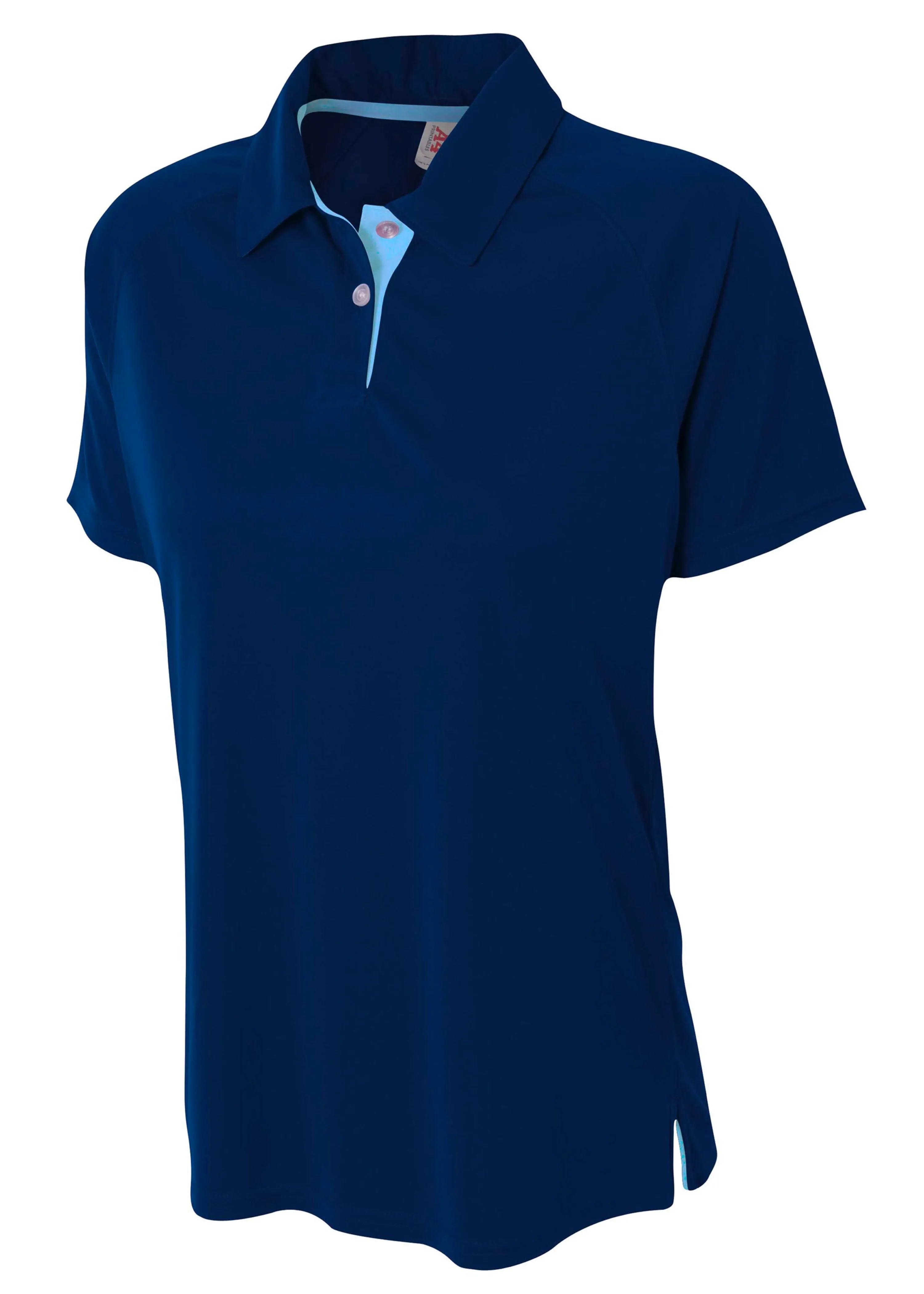 A4 Womens Contrast Polo