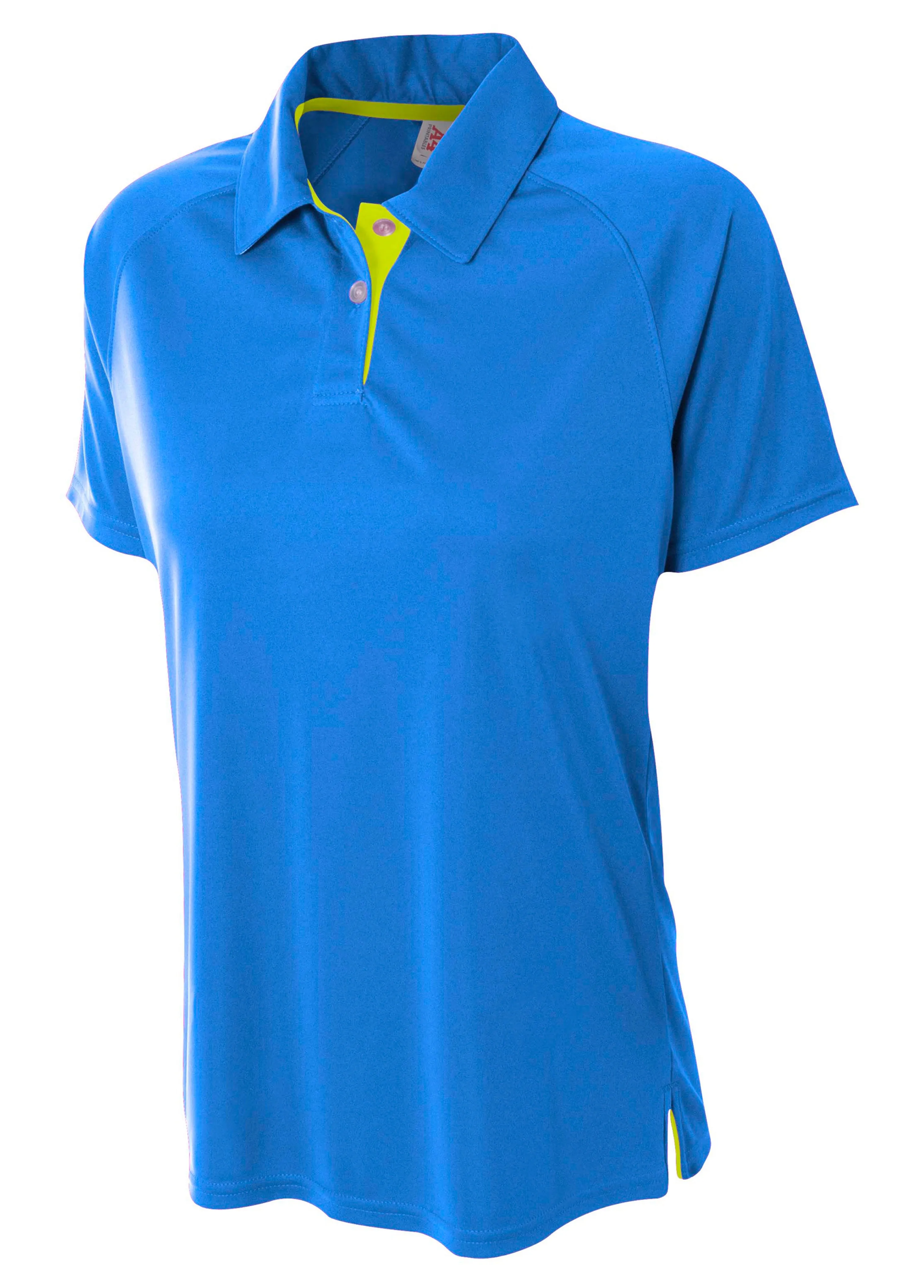 A4 Womens Contrast Polo