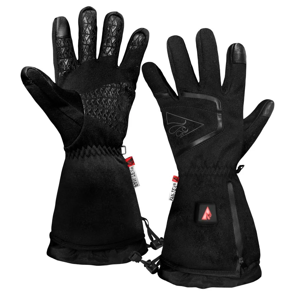 ActionHeat AH-FWGV-5V-M-L 5V Plush-Softshell Heated Gloves for Men - Black - L