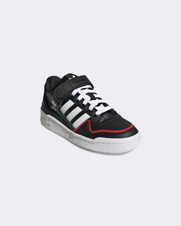 Adidas Forum Low Gs Basketball Shoes Black/White Gw6598