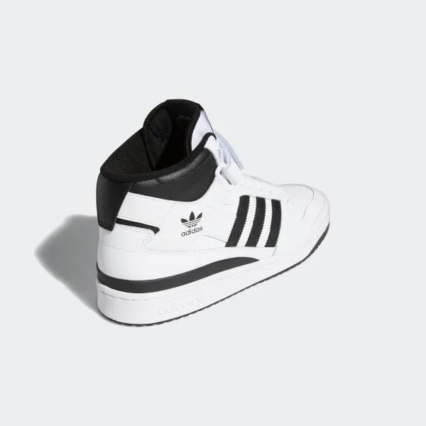 Adidas Men's Forum Mid Shoes - Core Black / Cloud White