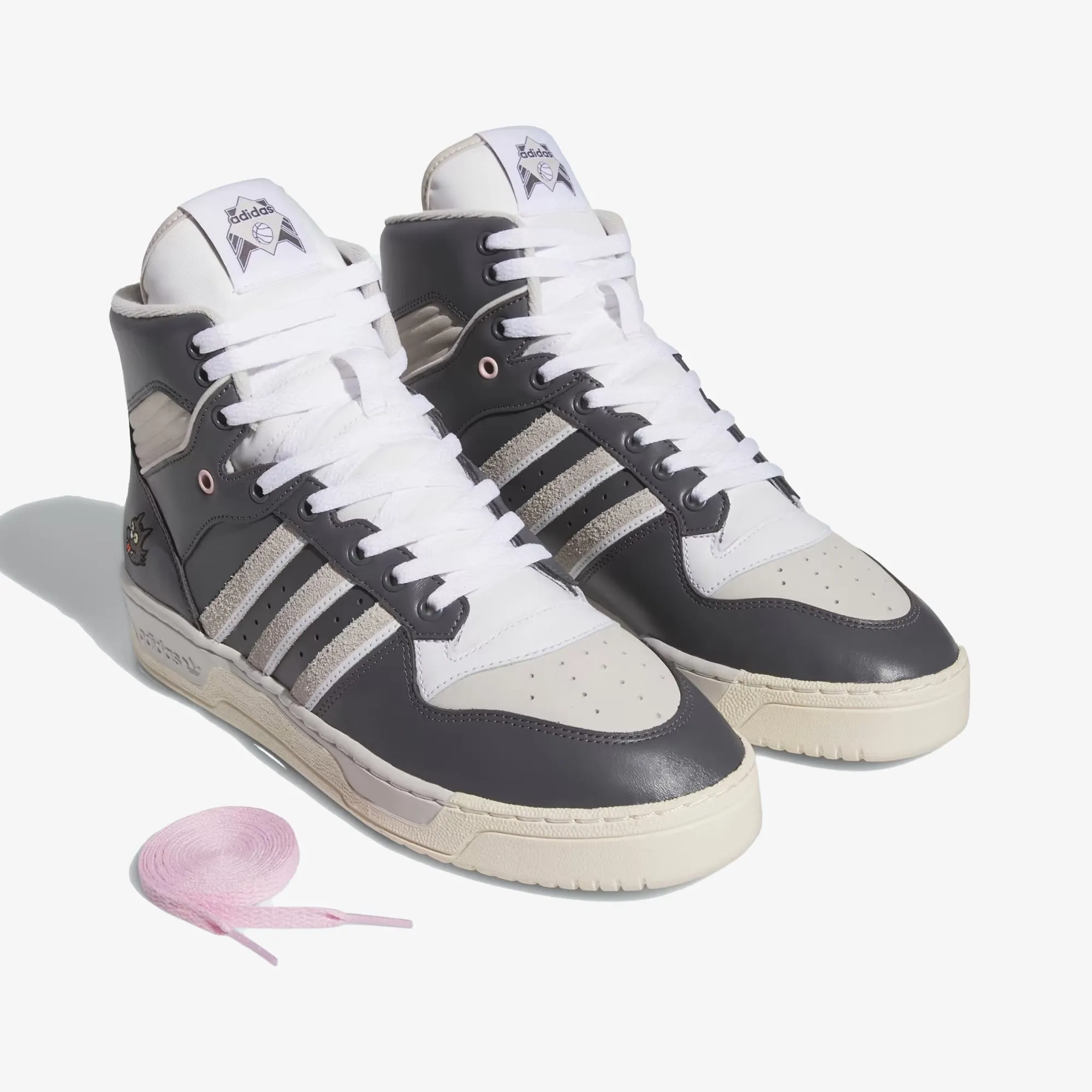 Adidas Originals | RIVALRY HIGH SCRATCHY { GREY FIVE/ GREY ONE /CREAM WHITE