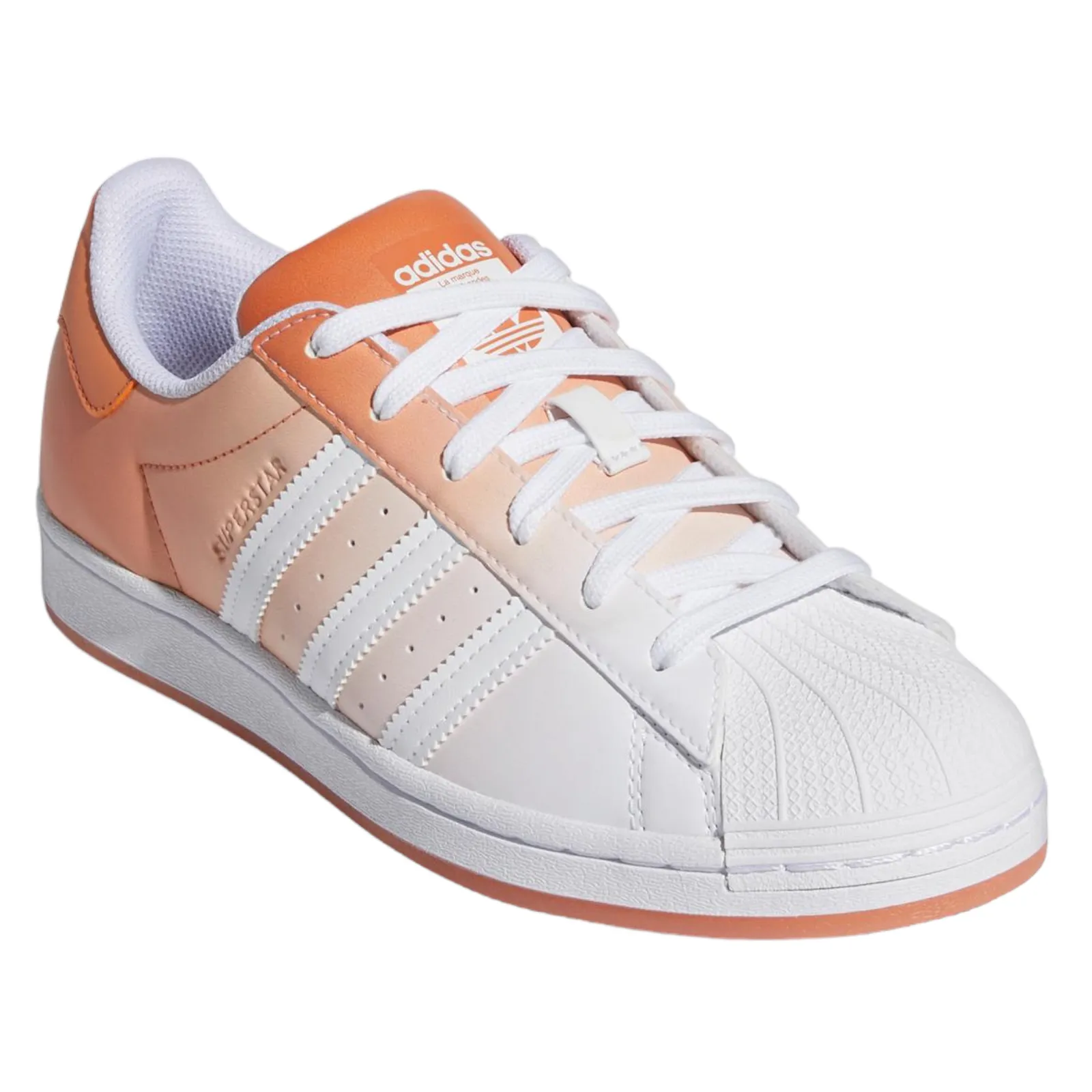 adidas Originals Womens Superstar Gradient Copper Shoes - White / Orange