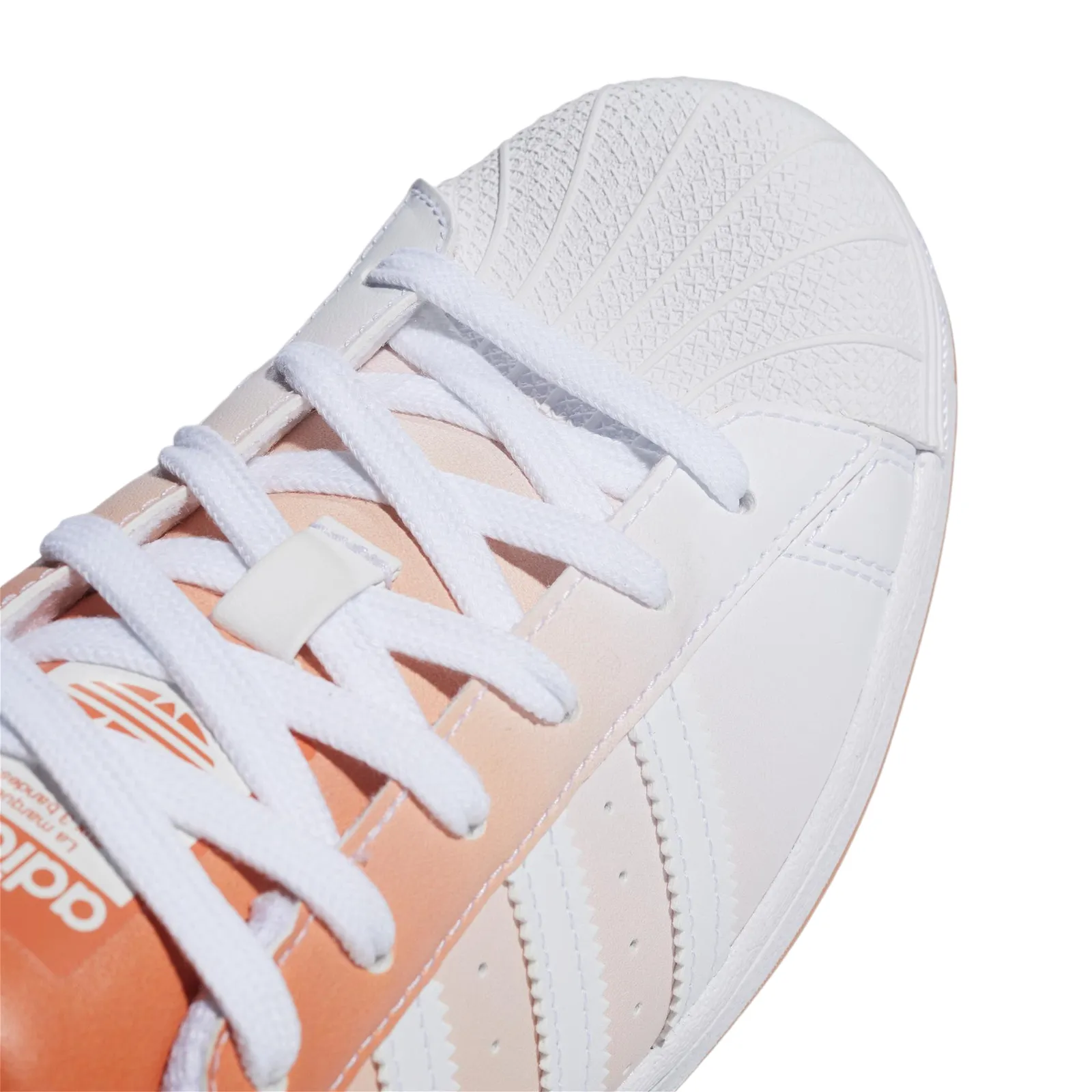 adidas Originals Womens Superstar Gradient Copper Shoes - White / Orange