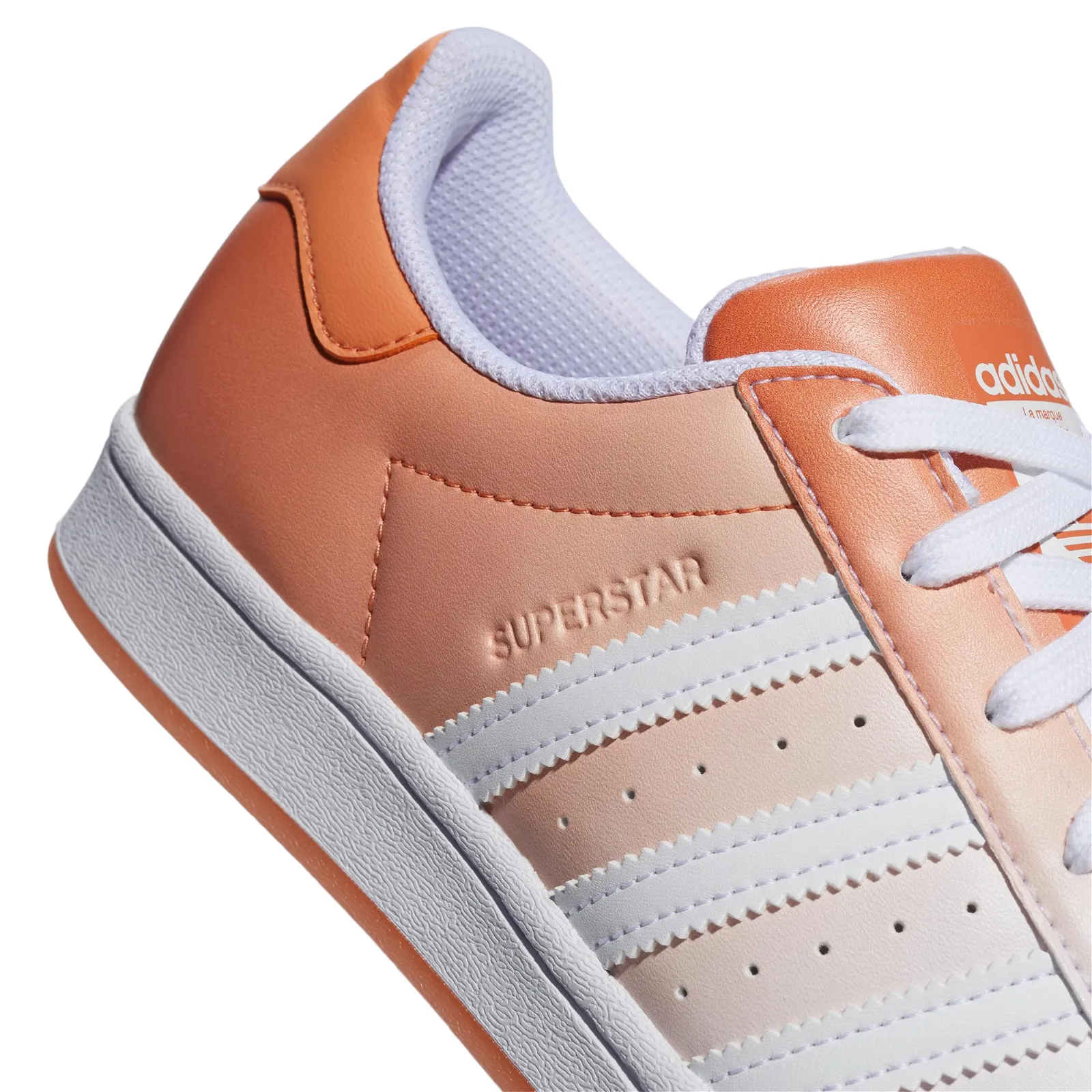 adidas Originals Womens Superstar Gradient Copper Shoes - White / Orange