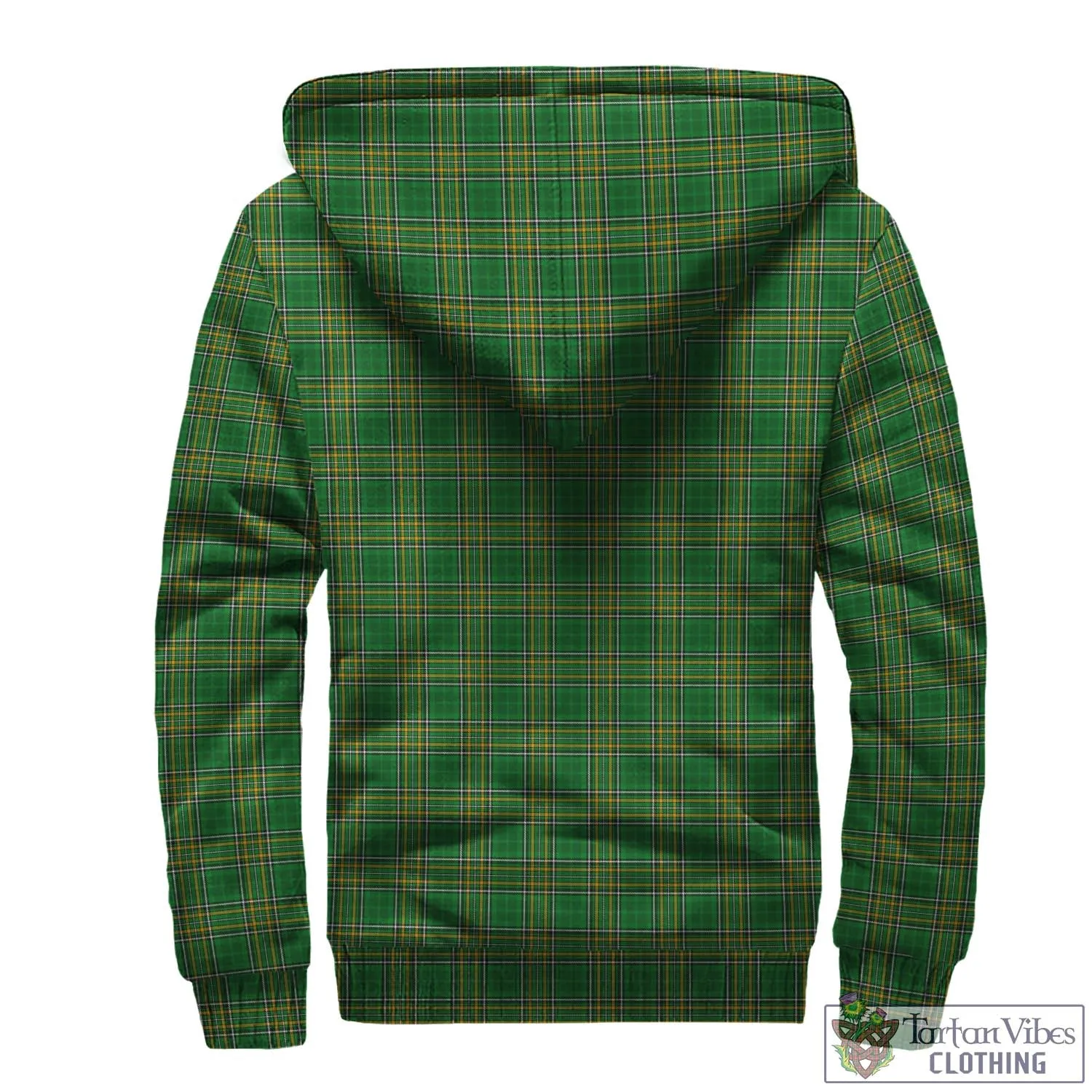 Aherne Irish Clan Tartan Sherpa Hoodie with Coat of Arms