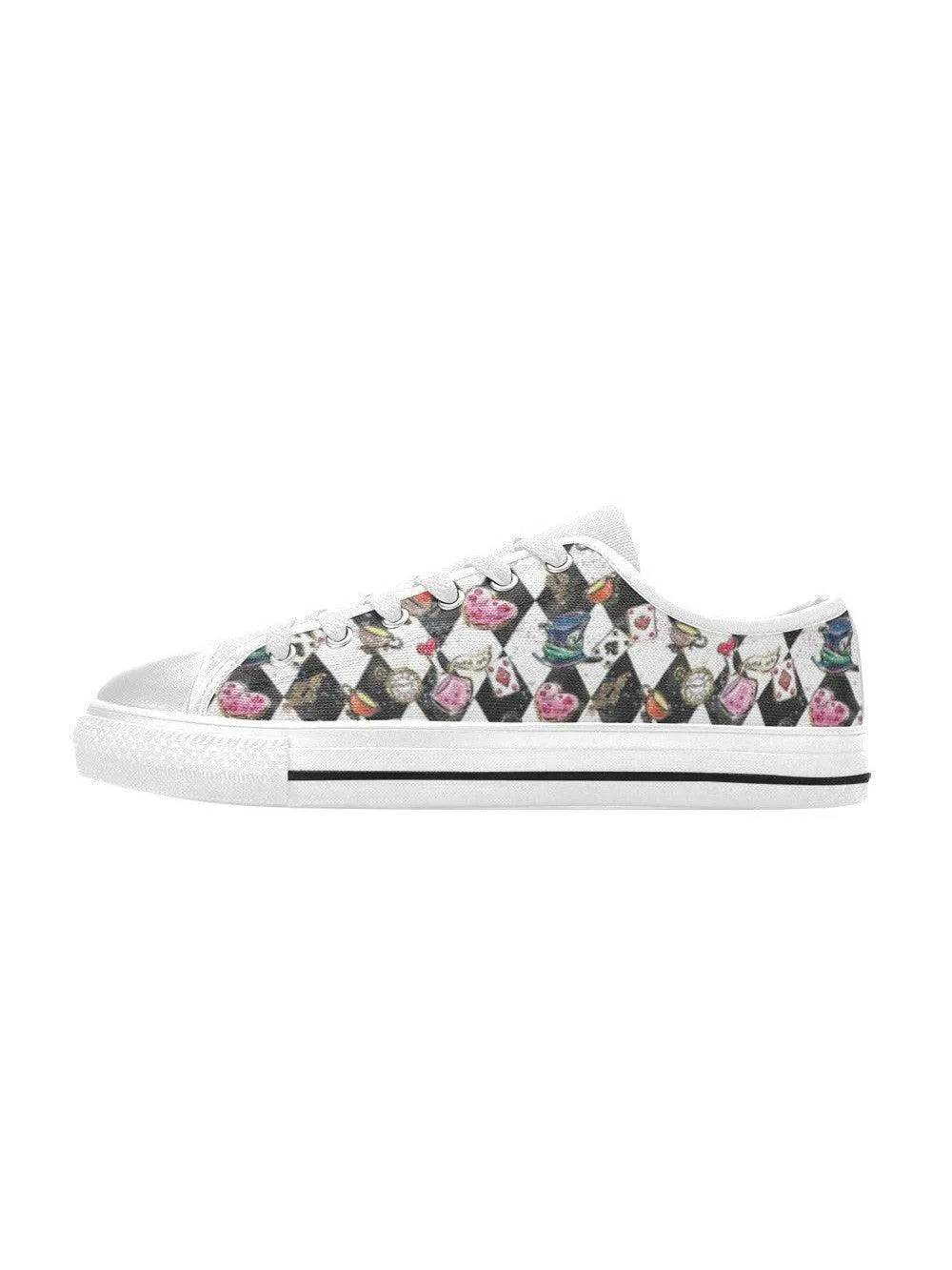 Alice in Wonderland Kid's Canvas Sneakers