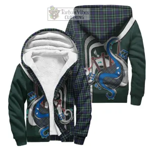 Allardice Tartan Sherpa Hoodie with Epic Bagpipe Style