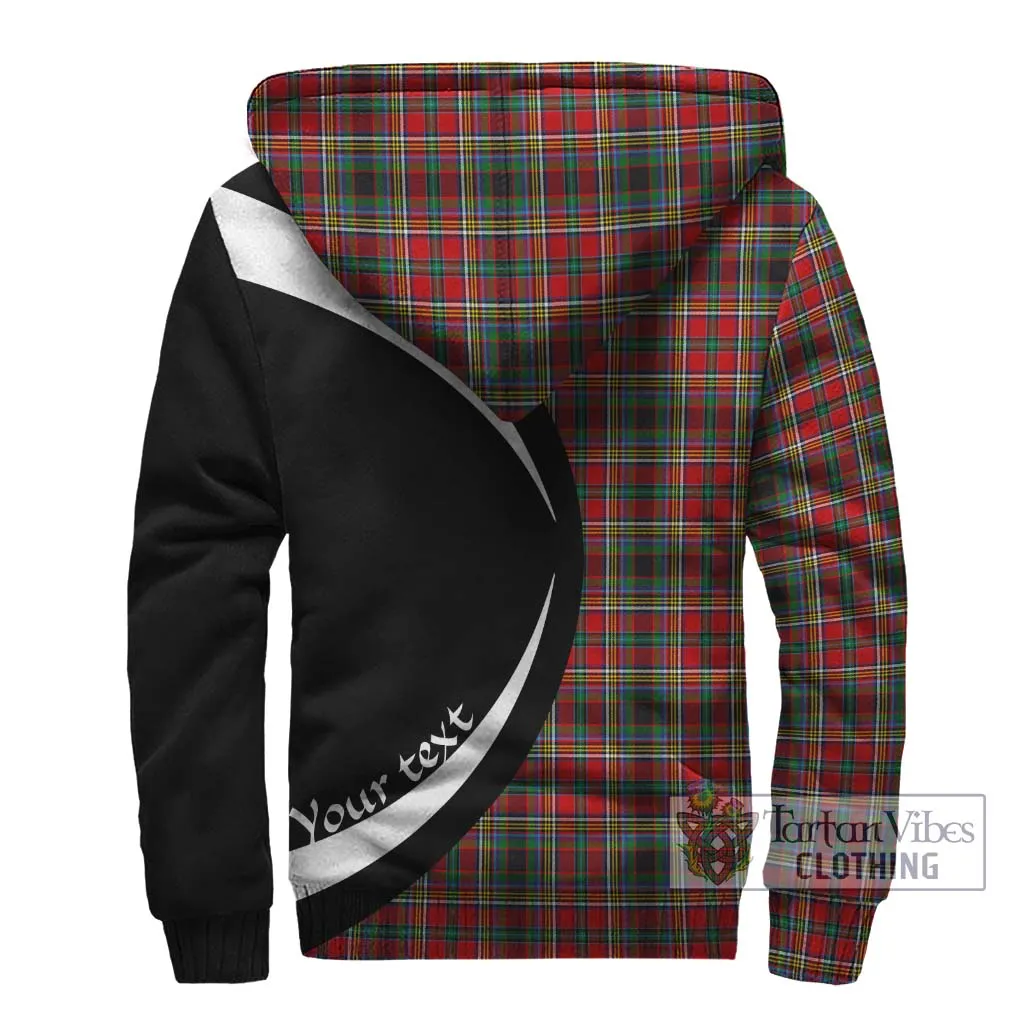 Anderson of Arbrake Tartan Sherpa Hoodie with Family Crest Circle Style