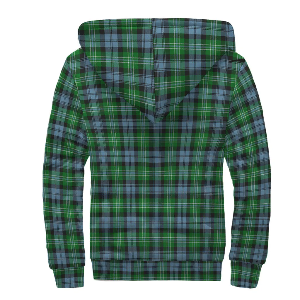 Arbuthnot Ancient Tartan Sherpa Hoodie with Family Crest