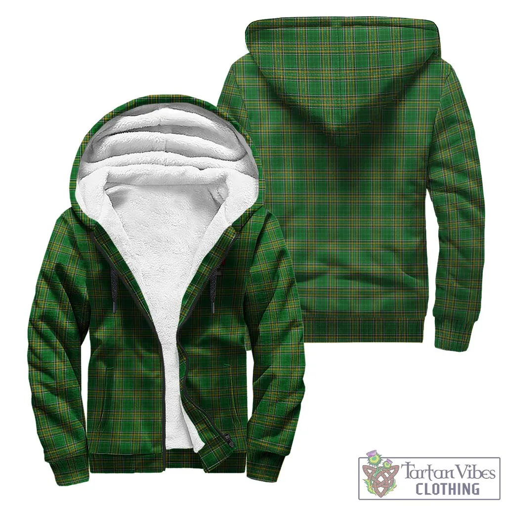 Archer Irish Clan Tartan Sherpa Hoodie with Coat of Arms