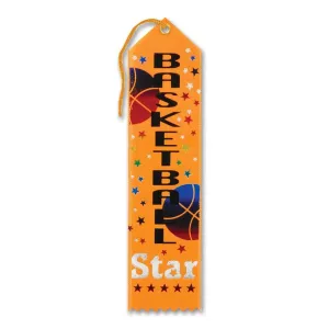 Award Ribbon - Basketball Star