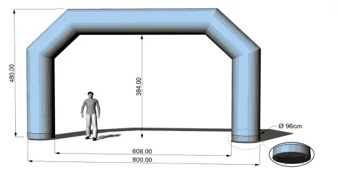 AXION Sealed Inflatable Raceway Arches