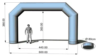 AXION Sealed Inflatable Raceway Arches