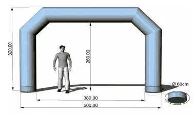 AXION Sealed Inflatable Raceway Arches