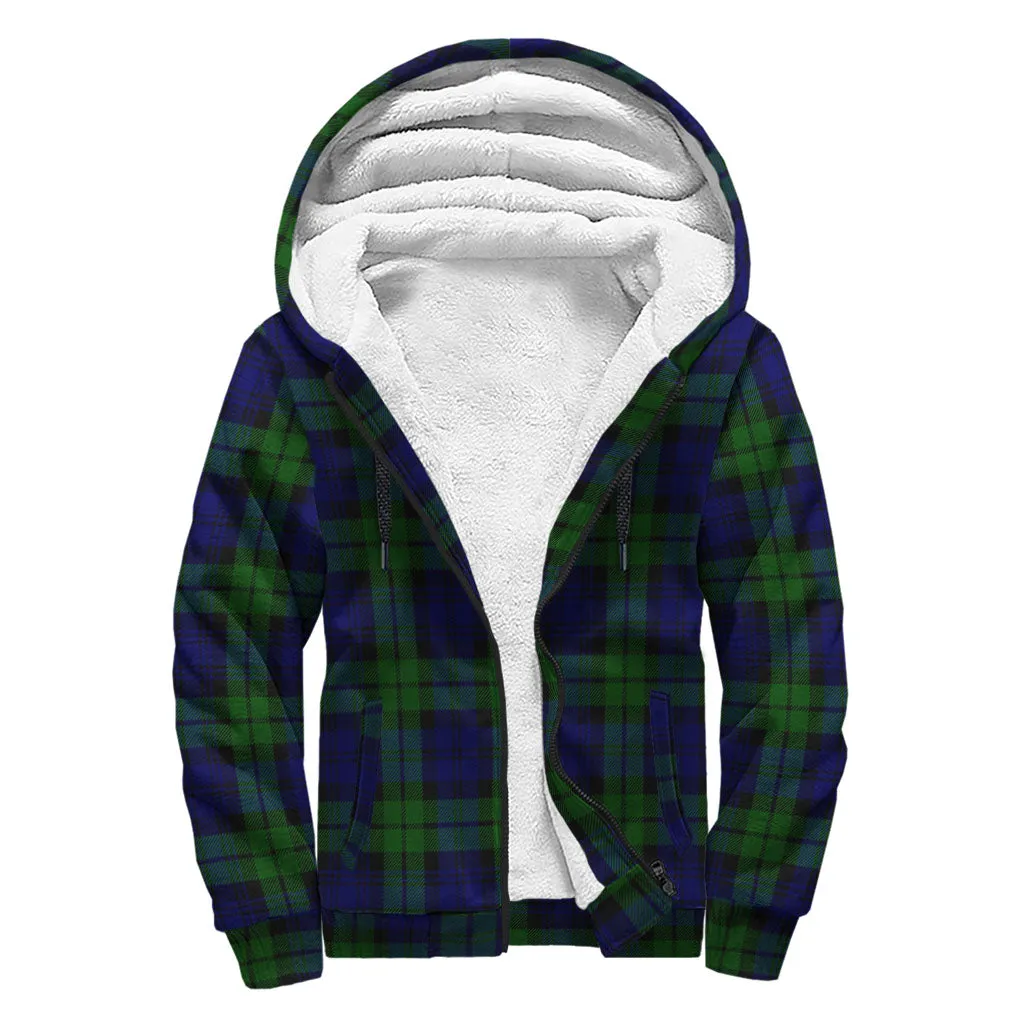 Bannatyne Tartan Sherpa Hoodie with Family Crest