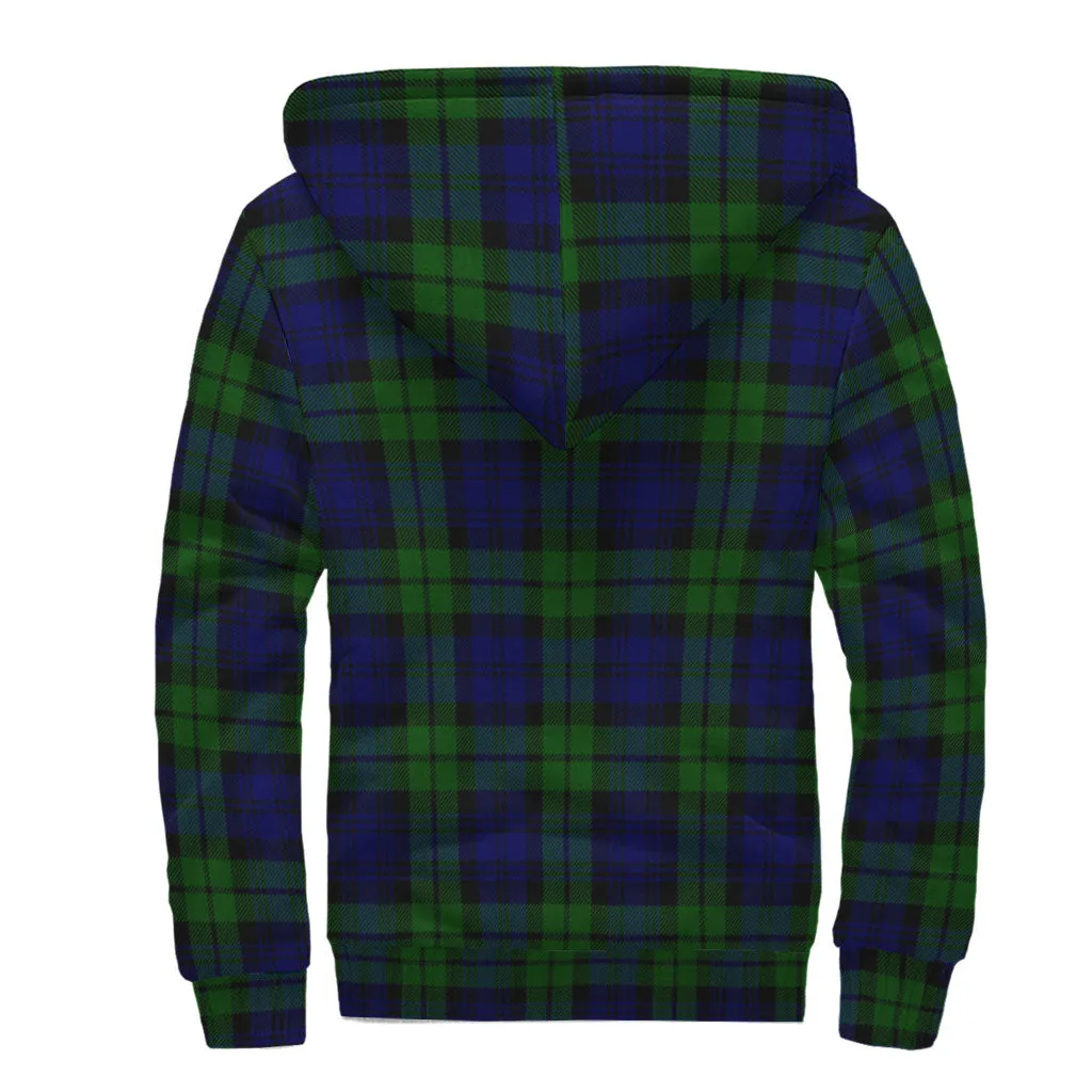 Bannatyne Tartan Sherpa Hoodie with Family Crest