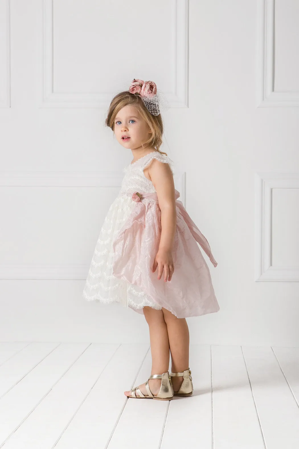 Baptism dress for girl set 2pcs-SALVATORA