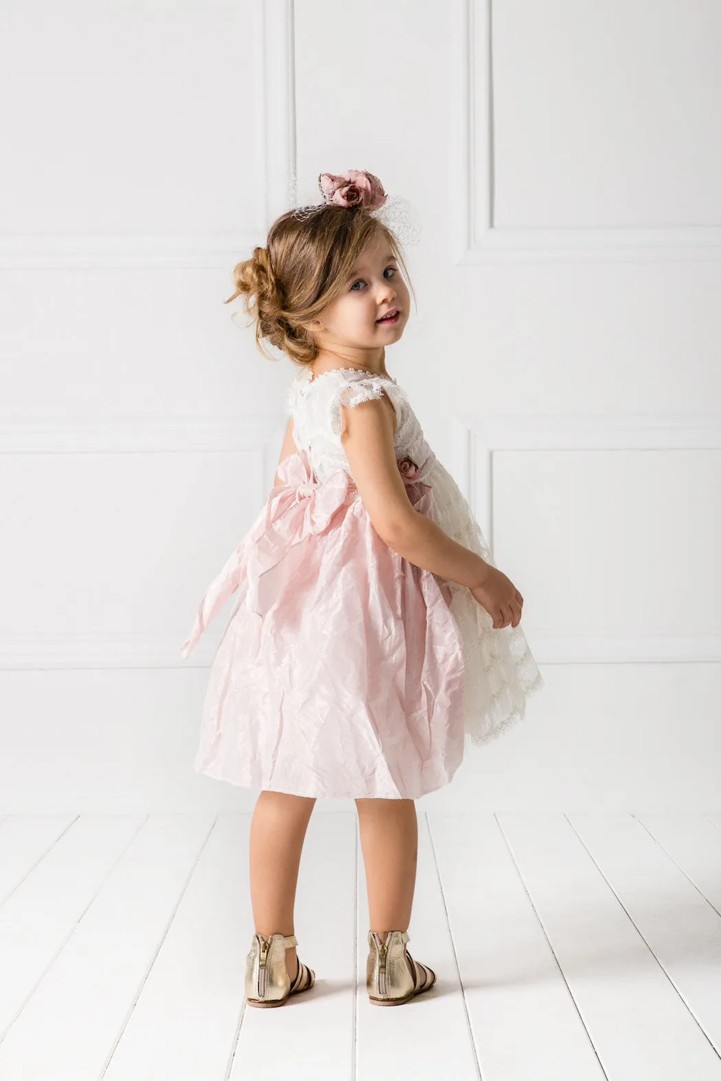 Baptism dress for girl set 2pcs-SALVATORA