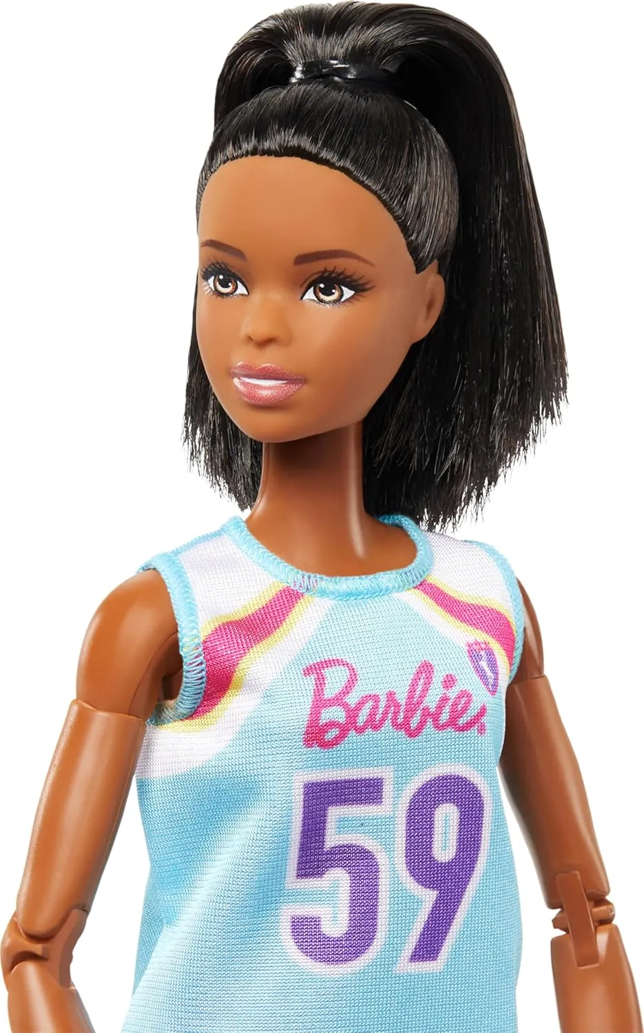 Barbie Made To Move Career Basketball Player Doll With Uniform And Ball For Kids Ages 3 Years And Up