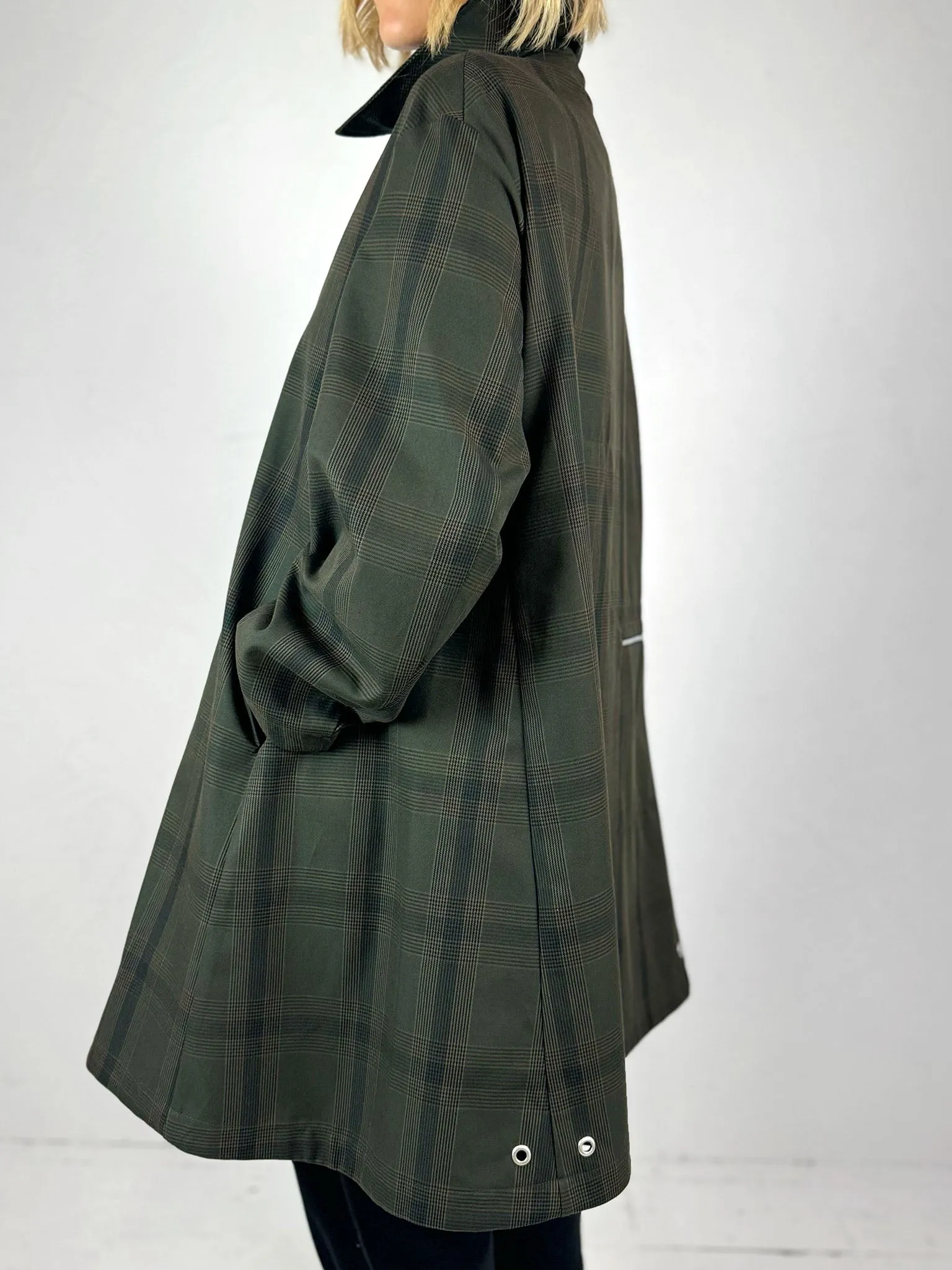 Barrie Water Resistant Glen Check Mac