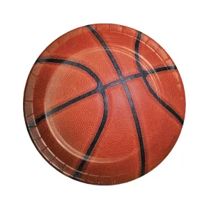 Basketball Dessert Plates 7in, 8ct