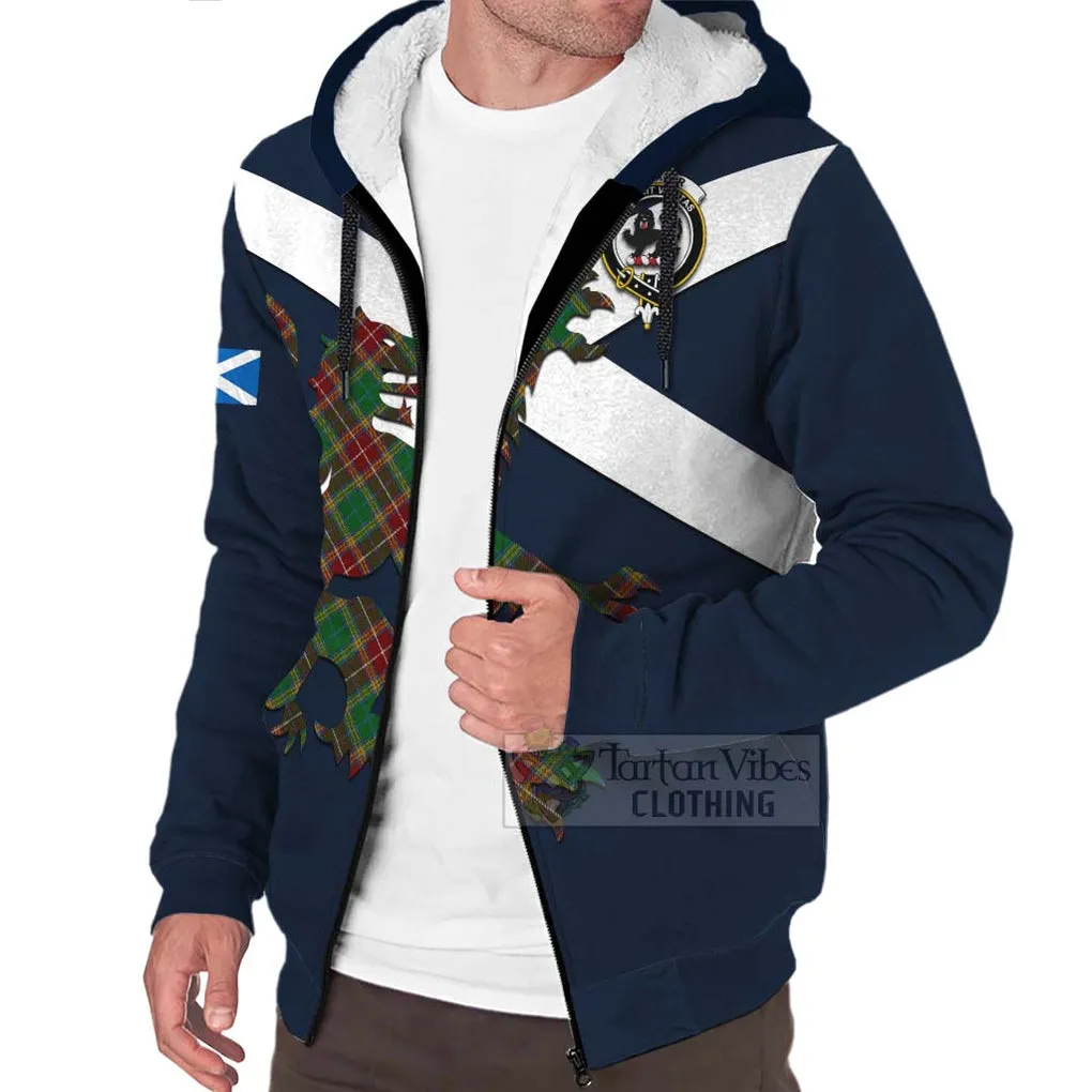 Baxter Tartan Lion Rampant Sherpa Hoodie  Proudly Display Your Heritage with Alba Gu Brath and Clan Name