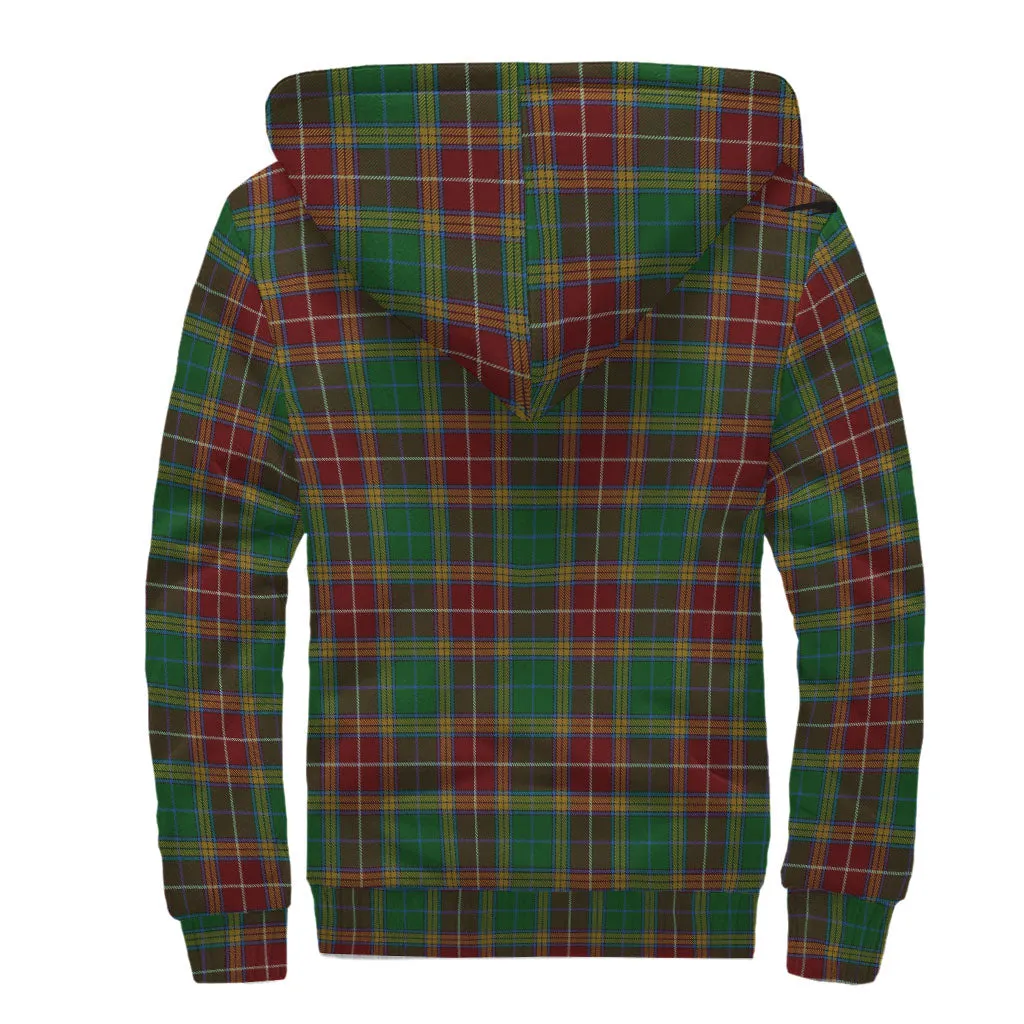 Baxter Tartan Sherpa Hoodie with Family Crest