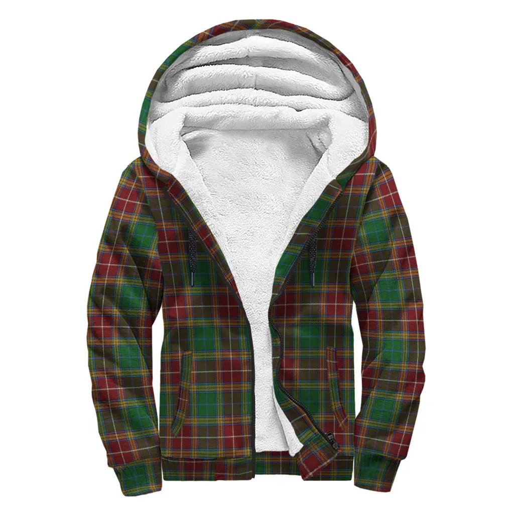 Baxter Tartan Sherpa Hoodie with Family Crest