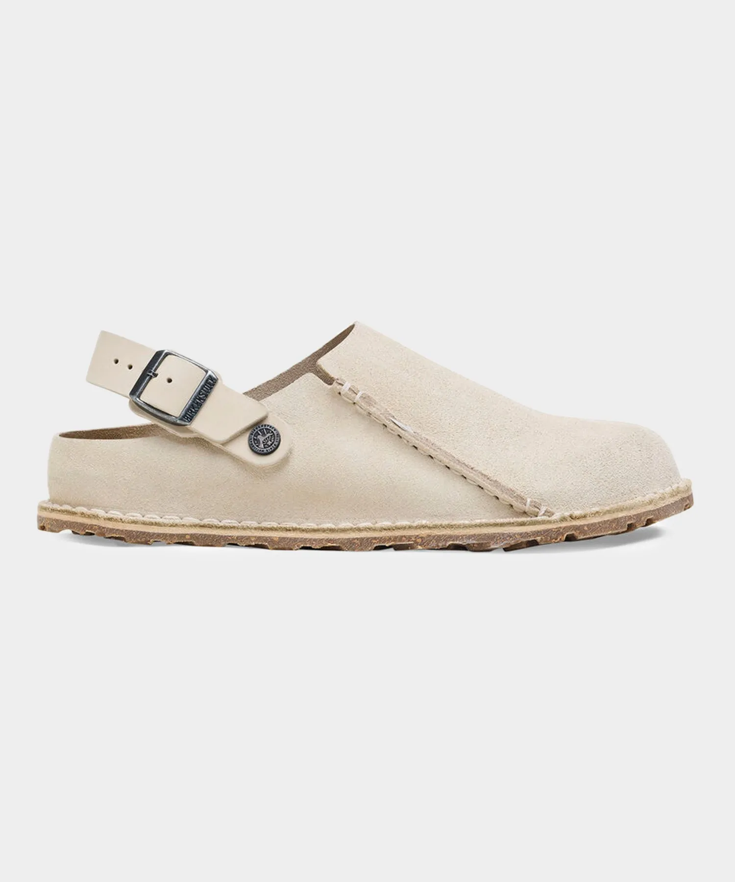 Birkenstock Lutry Premium Suede in Eggshell