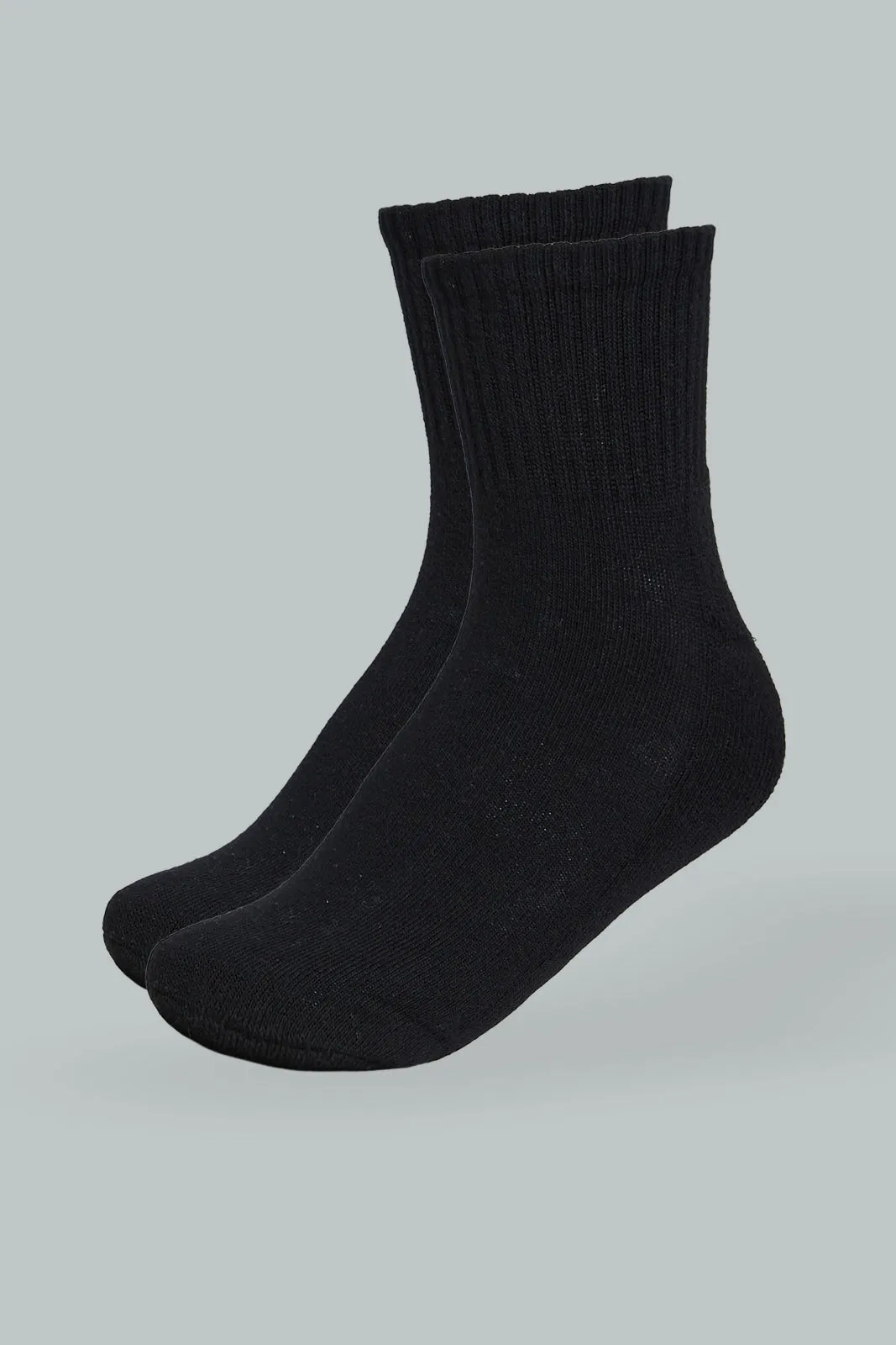 Black Sports Socks (Pack of 2)