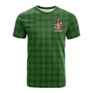 Bodkin Irish Clan Tartan Cotton T-shirt with Coat of Arms