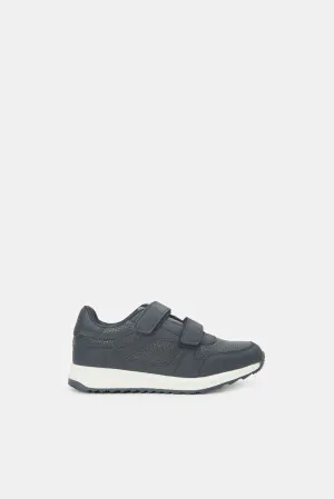 Boys  Navy Material Block Sneaker