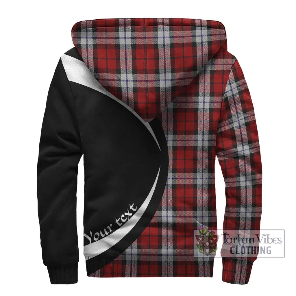 Brodie Dress Tartan Sherpa Hoodie with Family Crest Circle Style