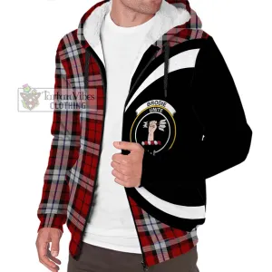 Brodie Dress Tartan Sherpa Hoodie with Family Crest Circle Style