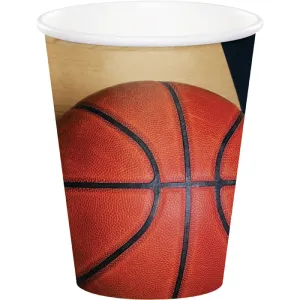 Bulk Basketball 9 oz Paper Cups (96 per Case)