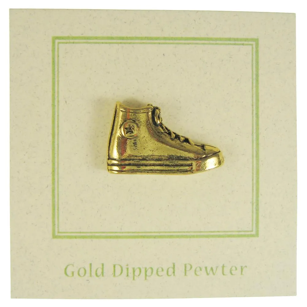 Converse Chuck Taylors Gold Lapel Pin