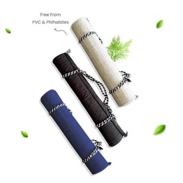 Country Village Medicinal Herb Yoga Mat and Exercise Mat with Carrying Strap