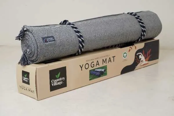 Country Village Medicinal Herb Yoga Mat and Exercise Mat with Carrying Strap