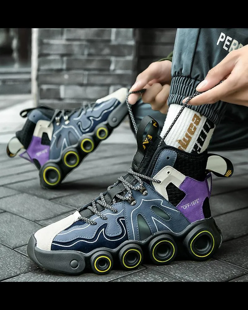 Cyberpunk Reflective Wheelsole Sneakers