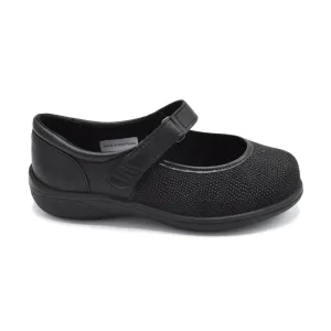 DB Roberta - Ladies Extra Fitting Shoe - 6V (6E-8E) Fitting - Black