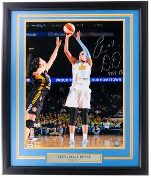 Elena Delle Donne Signed Framed 16x20 Chicago Sky Photo ROY 13 PSA/DNA Holo