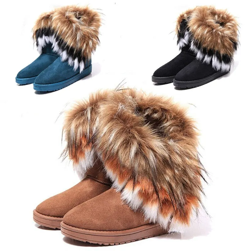 Faux Fur Festival Boots